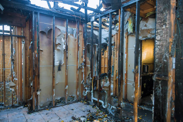 Professional Fire Damage Assessment technician working in Beldenville, WI